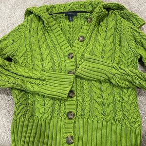 Women’s SM LAND’S END 100% cotton cable-knit sweater